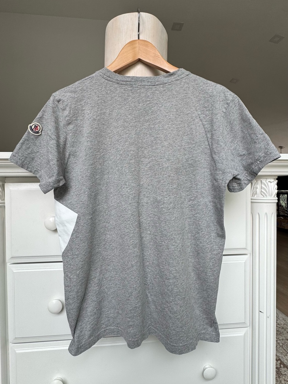 MONCLER Surf Graphic T-Shirt Gray - Picture 5 of 8